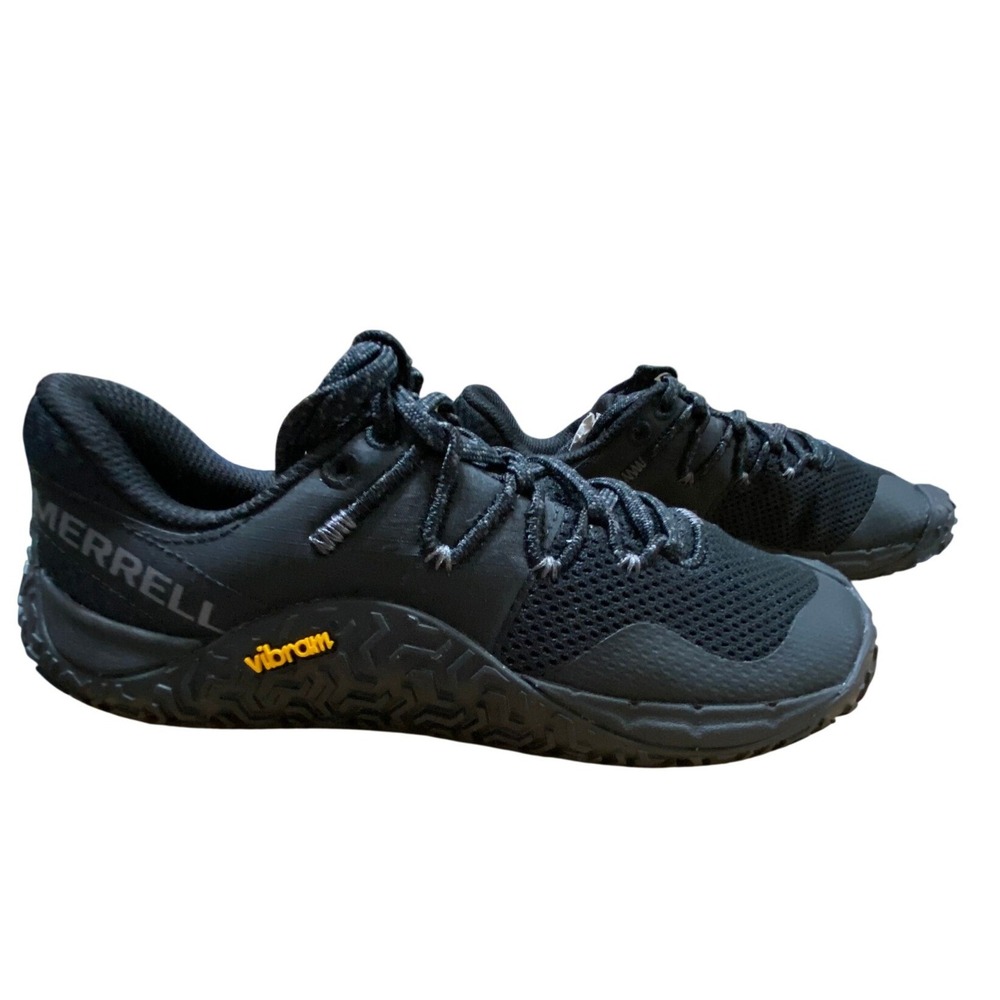 Merrell Trail Glove 7 Womens Black Barefoot Trail Running Shoes J037336 Size 5